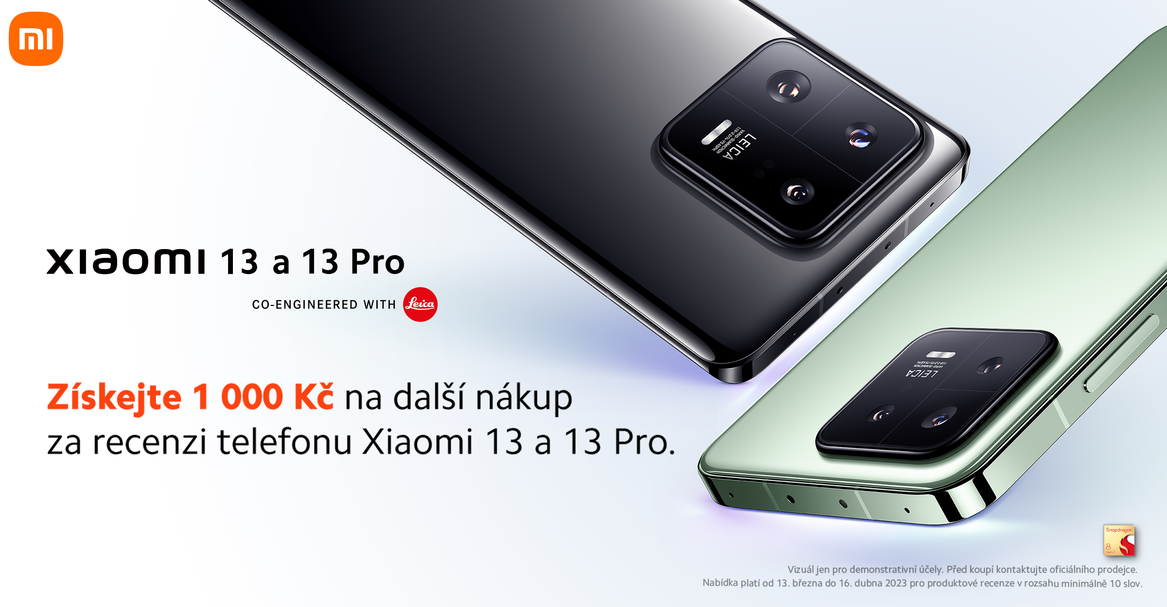 Odměna za recenzi Xiaomi 13 a Xiaomi 13 Pro!